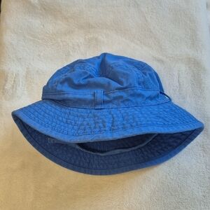 BABY GAP Blue Cotton Bucket Hat with velcro strap
